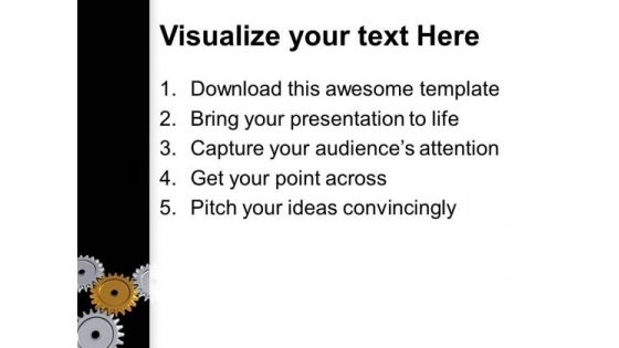 Find Right Central Gear For Process Control PowerPoint Templates Ppt Backgrounds For Slides 0713