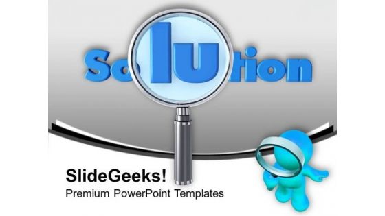 Find Solution Of Root Cause PowerPoint Templates Ppt Backgrounds For Slides 0413