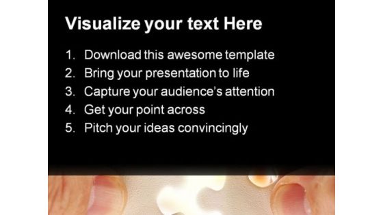 Find Solution Puzzle Shapes PowerPoint Themes And PowerPoint Slides 0711