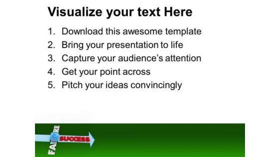 Find Success And Jump Failure PowerPoint Templates Ppt Backgrounds For Slides 0713
