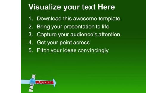 Find Success And Jump Failure PowerPoint Templates Ppt Backgrounds For Slides 0713