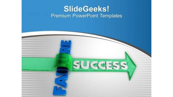 Find Success By Jumping Over Failure PowerPoint Templates Ppt Backgrounds For Slides 0513