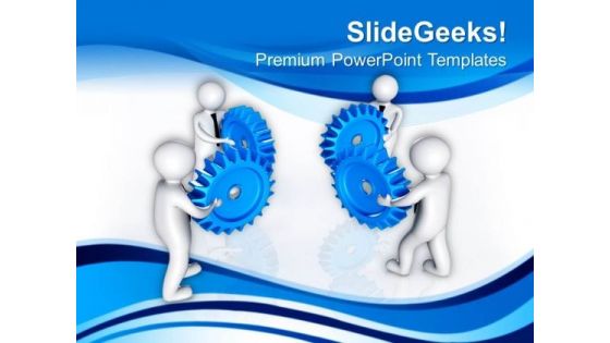 Find Suitable Gears For Better Growth PowerPoint Templates Ppt Backgrounds For Slides 0713