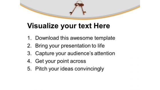 Find The Key For Success PowerPoint Templates Ppt Backgrounds For Slides 0513