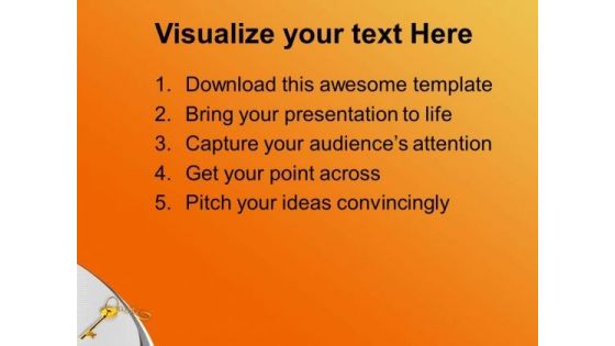 Find The Key Of Success PowerPoint Templates Ppt Backgrounds For Slides 0513