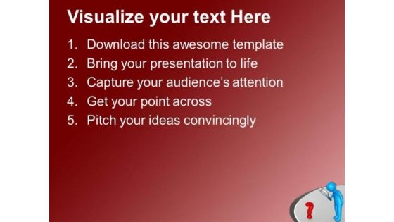 Find The Question And Its Solution PowerPoint Templates Ppt Backgrounds For Slides 0613