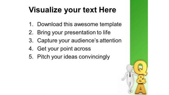 Find The Right Answer To The Question PowerPoint Templates Ppt Backgrounds For Slides 0713