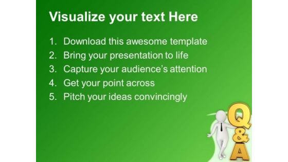 Find The Right Answer To The Question PowerPoint Templates Ppt Backgrounds For Slides 0713