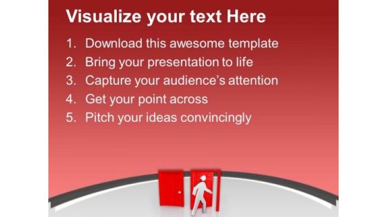 Find The Right Door Of Future Growth PowerPoint Templates Ppt Backgrounds For Slides 0713