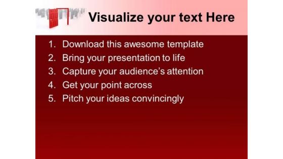 Find The Right Door Of Success PowerPoint Templates Ppt Backgrounds For Slides 0413