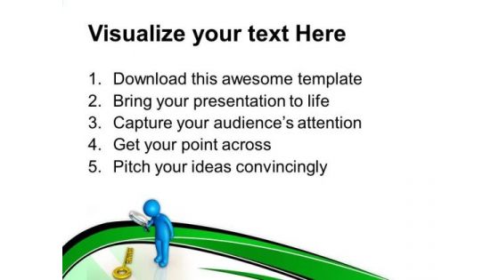Find The Right Key Of Opportunity PowerPoint Templates Ppt Backgrounds For Slides 0613