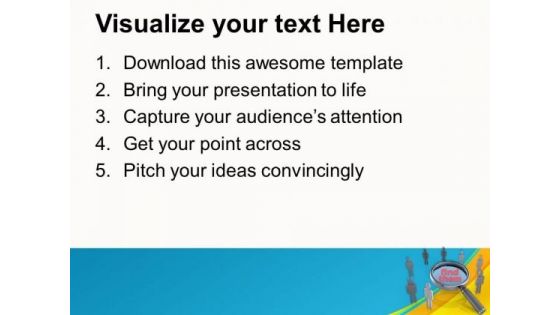 Find The Right Man Power PowerPoint Templates Ppt Backgrounds For Slides 0413