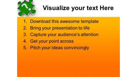 Find The Right Part Of Success PowerPoint Templates Ppt Backgrounds For Slides 0613