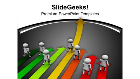 Find The Right Path For Achievement PowerPoint Templates Ppt Backgrounds For Slides 0613