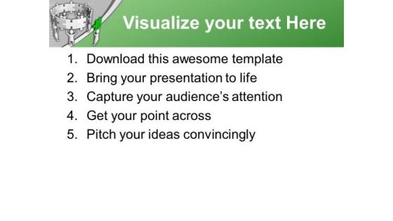 Find The Right Piece Of Solution PowerPoint Templates Ppt Backgrounds For Slides 0413