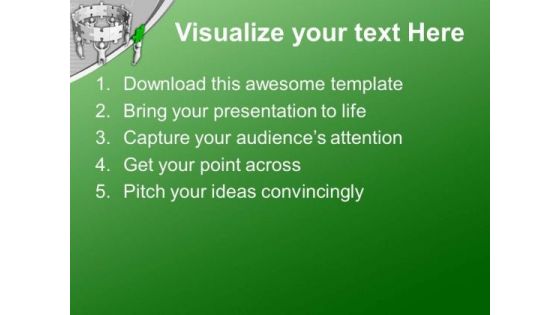 Find The Right Piece Of Solution PowerPoint Templates Ppt Backgrounds For Slides 0413