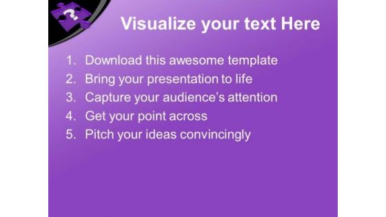 Find The Right Puzzle For Success PowerPoint Templates Ppt Backgrounds For Slides 0613