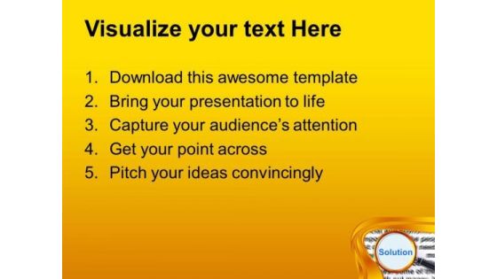 Find The Right Solution For Business Growth PowerPoint Templates Ppt Backgrounds For Slides 0613