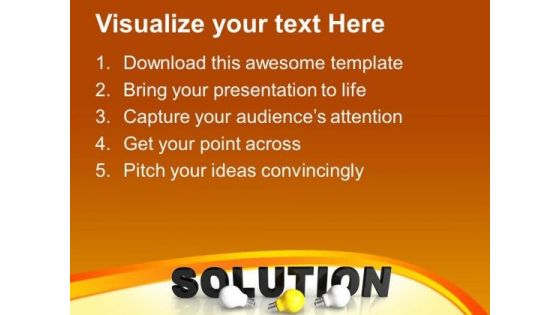 Find The Right Solution For Business PowerPoint Templates Ppt Backgrounds For Slides 0413