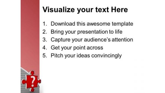 Find The Right Solution Of Question PowerPoint Templates Ppt Backgrounds For Slides 0613