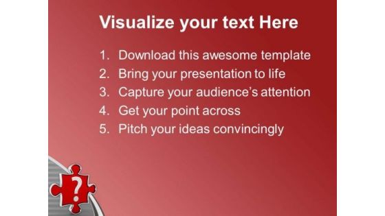 Find The Right Solution Of Question PowerPoint Templates Ppt Backgrounds For Slides 0613