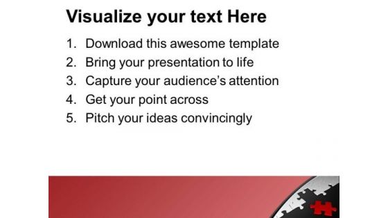 Find The Right Solution Puzzle Piece PowerPoint Templates Ppt Backgrounds For Slides 0613