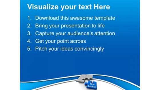 Find The Solution Business Concept PowerPoint Templates Ppt Backgrounds For Slides 0313