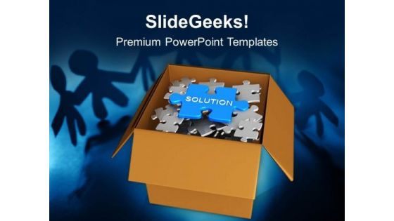 Find The Solution Business Concept Teamwork PowerPoint Templates Ppt Backgrounds For Slides 0213