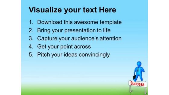 Find The Success And Run For It PowerPoint Templates Ppt Backgrounds For Slides 0713