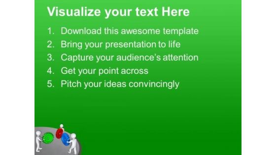 Find Three Way Solution By Idea Gears PowerPoint Templates Ppt Backgrounds For Slides 0713