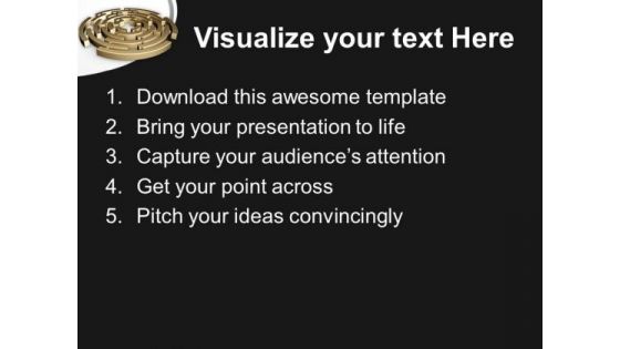 Find Way To Come Out From Problem PowerPoint Templates Ppt Backgrounds For Slides 0413