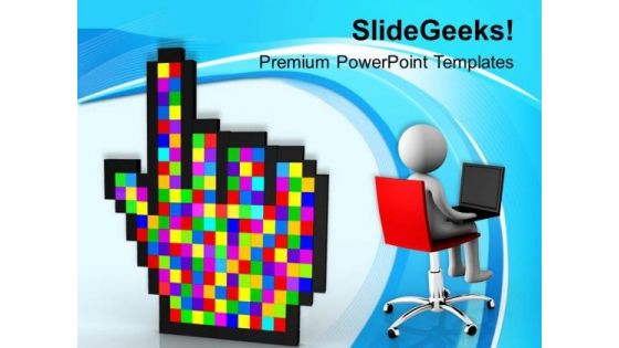 Find Your Mouse Cursor On Screens PowerPoint Templates Ppt Backgrounds For Slides 0513