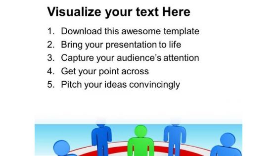 Find Your Own Place With Bulls Eye PowerPoint Templates Ppt Backgrounds For Slides 0713