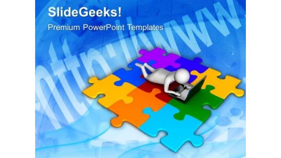 Finding Solution To Business Online PowerPoint Templates Ppt Backgrounds For Slides 0513