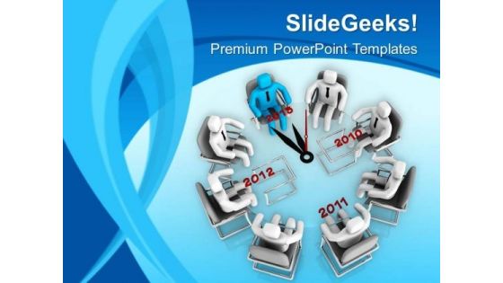 Finish Meeting On Time PowerPoint Templates Ppt Backgrounds For Slides 0613
