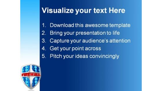 Fire Wall Technology PowerPoint Themes And PowerPoint Slides 0211