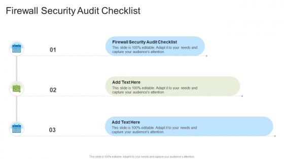 Firewall Security Audit Checklist In Powerpoint And Google Slides Cpb