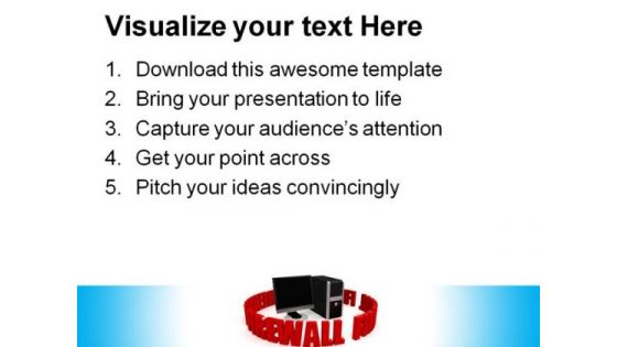 Firewall With Black Screen Computer PowerPoint Themes And PowerPoint Slides 0311