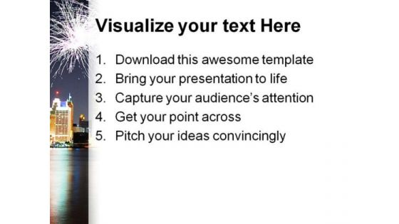 Fireworks Celebration Festival PowerPoint Themes And PowerPoint Slides 0511