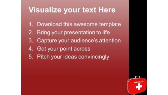 First Aid And Safety Box PowerPoint Templates Ppt Backgrounds For Slides 0613