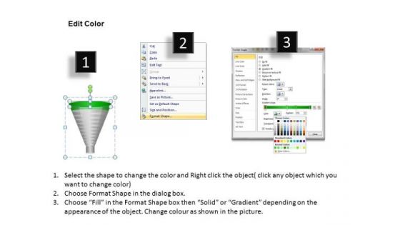First Stage Conversion Funnel Diagrams PowerPoint