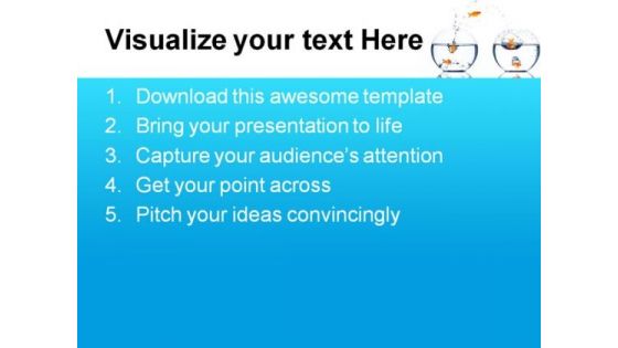 Fish Runs Away Animals PowerPoint Themes And PowerPoint Slides 0711