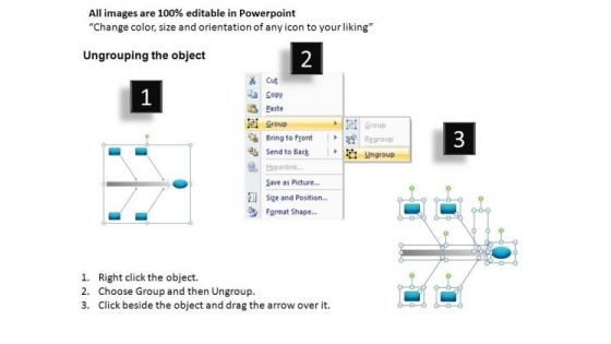 Fishbone Diagrams For Root Cause Analysis PowerPoint Slides Editable Ppt Templates
