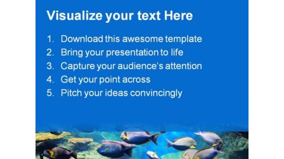 Fishes Inside Sea Animals PowerPoint Templates And PowerPoint Backgrounds 0111