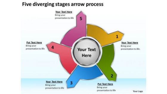 Five Diverging Stages Arrow Process Processs And PowerPoint Templates Five Diverging Stages Arrow Process Processs And PowerPoint Templates