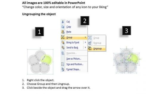 Five Overlapping Concepts Venn Diagram Create Business Plan PowerPoint Templates