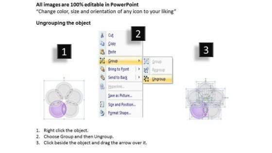 Five Overlapping Concepts Venn Diagram Ppt Business Plan PowerPoint Template