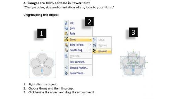 Five Overlapping Concepts Venn Diagram Ppt Who Writes Business Plans PowerPoint Slides