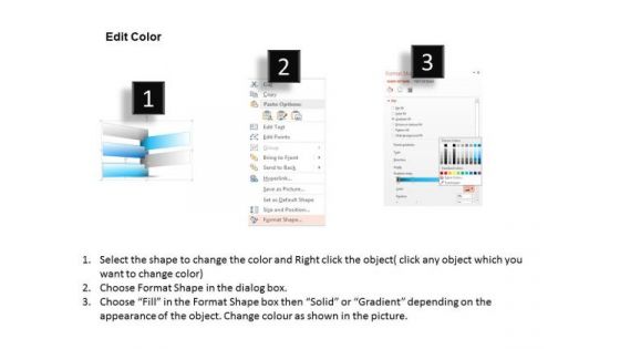 Five Sequential Text Boxes For Data Representation Presentation Template