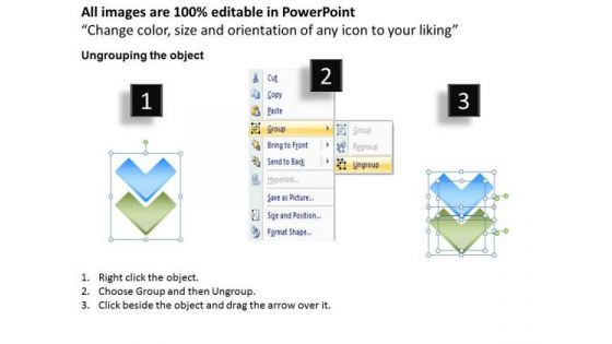 Five Vertical Arrow Process PowerPoint Presentation Template